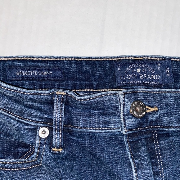 Lucky Brand Bridget Skinny Junior’s Size 7 W Denim Blue Jeans - Picture 9 of 12